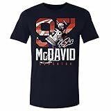 500 LEVEL Connor McDavid Shirt (Cotton, Large, True Navy) - Connor McDavid Edmonton Landmark WHT