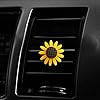4 Pcs Metal Sunflower Car Air Vent Clips - Auto Freshener Clips with Car Outlet Perfume Function #2