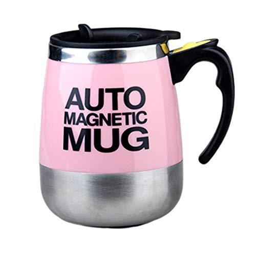 EVERY- Caneca de café de aço inoxidável com agitação automática, copo de mistura magnetizado para ch