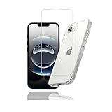 Iphone 16e 専用 iphone 16e ガラスフィルム + TPU iphone 16e ケース セット | 日本旭硝子製強化ガラス 硬度 9H 指紋防止・気泡ゼロ 自動吸着貼りやすい | TPU アイフォン16e ケース 完全透明 耐衝撃・耐磨耗 黄変しにくい