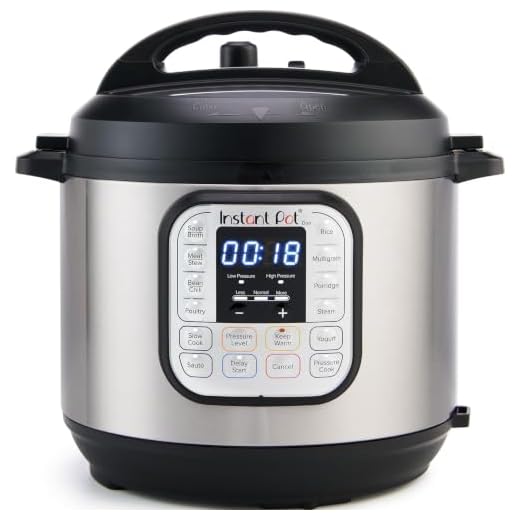 Instant Pot Duo 7-in-1 Electric Pressure Cooker, Slow Cooker, Rice Cooker, Steamer, Sauté, Yogurt Maker, Warmer & Sterilizer, Includes Free App with over 1900 Recipes, Stainless Steel, 6 Quart