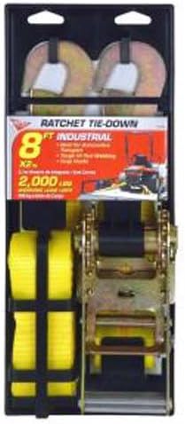 Keeper – 2” x 8’ Heavy Duty Auto Tie-Down with Snap Hooks - 2,000 lbs. Working Load Limit and 6,000 lbs. Break Strength - Image 2