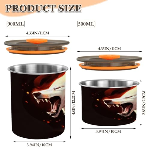 Envase de café hermético ATTX acero inoxidable 900ml miniatura 2