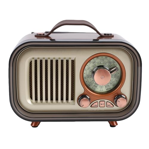 Radio Retro Bluetooth Portátil AM FM SW con Antena y Batería