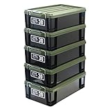 JEJアステージ 収納ボックス 日本製 積み重ね [Xシリーズ NTボックス #30] ブラックグリーン 幅34×奥行71.5×高さ18cm 5個セット