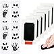 6pcs Fußabdruck Baby Qiundar Baby Abdruck set Baby Fussabdruck set, Handabdruck Clean Touch Stempelkissen,ohne Kontakt zur Farbe für Baby Shower personalisierte geschenke