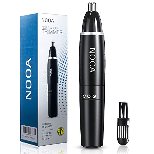 NOOA Nose Trimmer and Ear Hair Trimmer for Men Cordless, Painless Electric Nose Hair Remover, Mens Nose Hair Trimmer with Vacuum Battery Operated