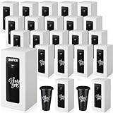 ReliThick 24 Pcs Tumbler Gift Box Tumbler Boxes with Window, White Gift Box for 16-24oz Tumblers Water Bottle Boxes for Gifts Wrapping Packaging