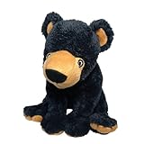 EcoBuddiez - Black Bear from Deluxebase.13 Inch Black Bear Plush Toy. Eco Friendly Child Safe Bear Stuffed Animal Made from Recycled Plastic Bottles.