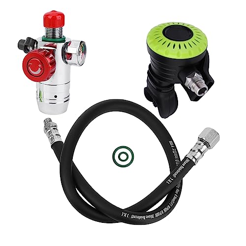 RiToEasysports Diving Breathing Valve, PV-001 Medium Pressure Tube Secondary Valves Diving Equipment (Green)