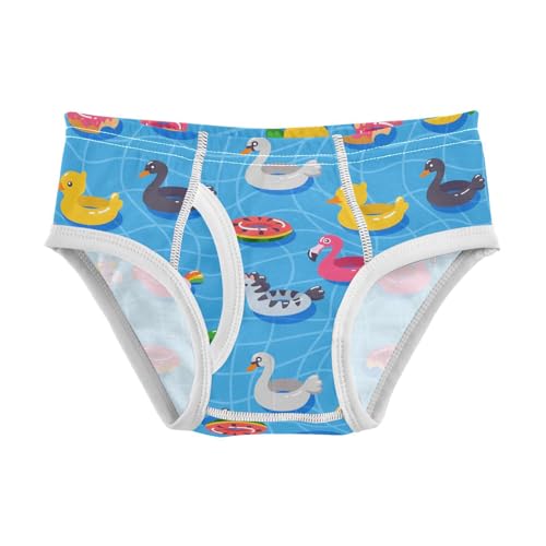 visesunny Boys Cotton Underwear Summer Swimming Pool Float Printed Toddler Soft Training Briefs Size 2T-8Y for Kids