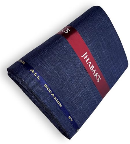 Image of JHABAK'S Unstitched Viscose Rayon Self Design Trouser Fabric - 1.30 Meter