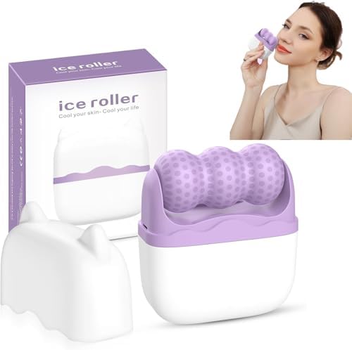 Ice Roller for Face Women - 2 in 1 Facial Ice Roller for Face & E...
