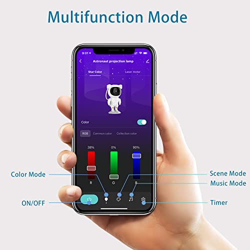 Joyradia Astronaut Star Projector，Starry Galaxy Projector Lamp, Night Light For Kids，Nebula Lighting ，Gifts For Christmas, Birthdays, Valentine's Day (Smart App) #TOP1
