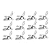 Buyless Fashion 1" Heavy Duty Metal Clips Great for Suspenders, Pacifiers, Bib Clips, Toy Holder Or Mitten Making - 12 Clips