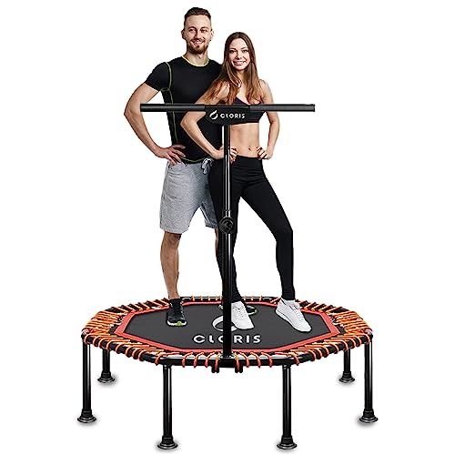 Cloris 50In Fodalbe Mini Trampoline For Kids Adults Indoor Outdoor 5 Height Adjust Load 400Lbs #TOP4