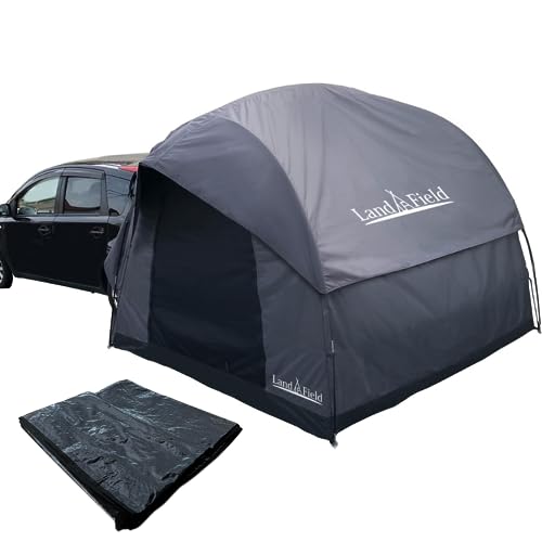 LandField ランドフィールド リアゲート ハッチバックテント バックドアテント 車中泊テント グランドシート付属 車と連結 屋根シート付 汎用タイプ アウトドア キャンプ LF-CHT030-GYBK