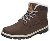  Mishansha Winterschuhe Damen Stiefel Warm Gefüttert Boots Männer Winter Schuhe Wasserdicht Arbeitsstiefel Outdoor Schneestiefel Braun Gr.41 EU