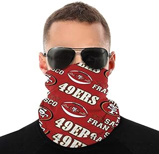 Shuqqur Face Shield Bandanas Neck Gaiter Face Scarf San Francisco 49ers 3D Print