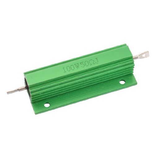 uxcell Aluminum Shell 100W Watt 50 Ohm Wirewound Power Resistor