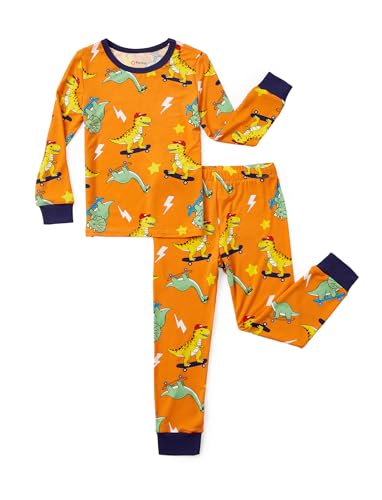 Image of PATPAT Bamboo Viscose Pajama Sets for Toddler Boys & Girls Baby Kids, Ultra-soft Snug fit Pjs Sleepers for Birthday Holiday