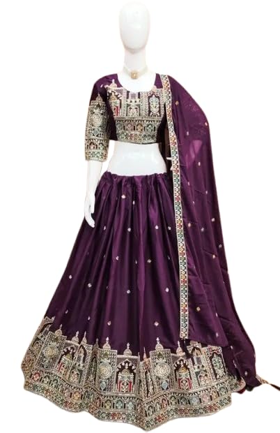 Star Georgette Sequins Embroidered Lehenga Choli with Dupatta