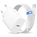 Produktbild USB C Ladegerät Ladekabel für iPhone 17/16 15/16e 16 15 Pro/16 15 Pro Max/16 15 Plus/iPad Pro/Air,USB C Adapter mit 2M Nylon Kabel Ladegerät USB c schnellladegerät Netzteil Stecker usbc Power Adapter