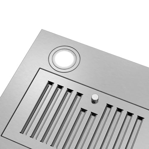 COSMO COS-36IRHP 36 in. Lumin Collection 380 CFM Ducted Insert Range Hood, Button Controls, LED Lights, Stainless Steel by COSMO - Image 7
