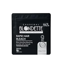 Professional Blondette Charcoal Bleach, Rapid Hair Bleach, with PLEX Technology, 460g package, lifting up to 9 tones, Made in Italy, with measuring spoon included.