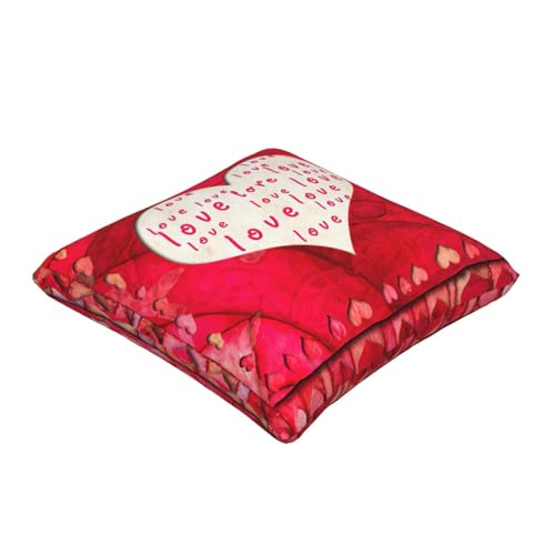 Housses de coussin cœurs rouges pour un salon cocooning et chaleureux