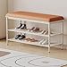 ABHNUGFS Simple Home Shoe Changing Stool, Entryway Shoe Cabinet, and Bench All in One.
