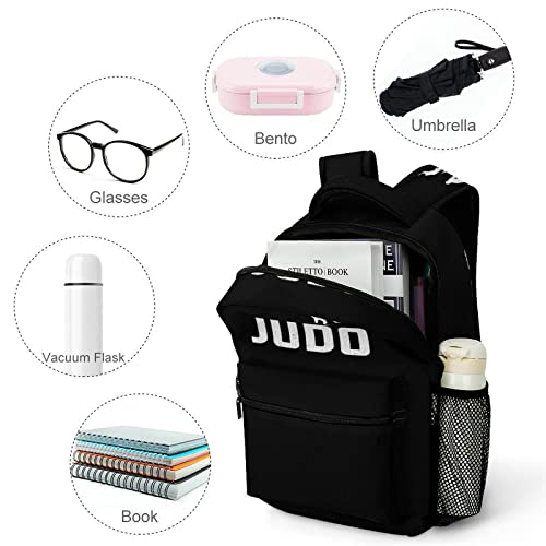 Judo Design Laptop Backpack Fashion Shoulder Bag Travel Daypack Bookbags for Men Women4