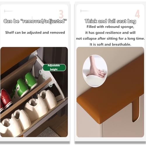 Meuble à chaussures design fin pour optimiser un petit placard