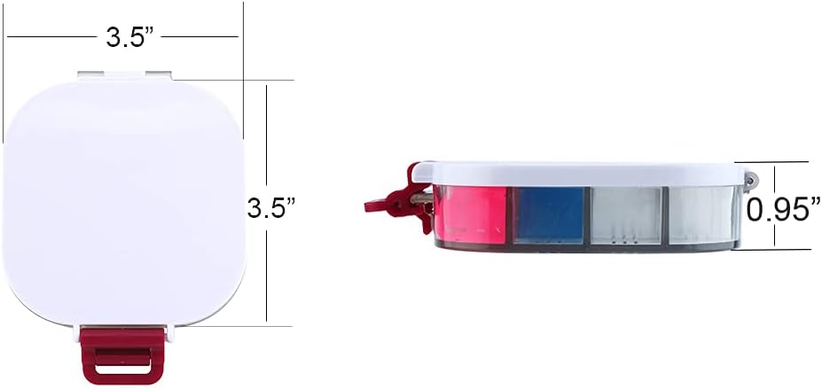 Transon Airtight Paint Storage Palette Box 16 Wells Fuchsia Color : Everything Else