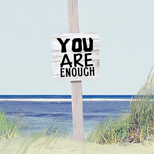 Tableau bois chrétien You are Enough message inspirant - 5