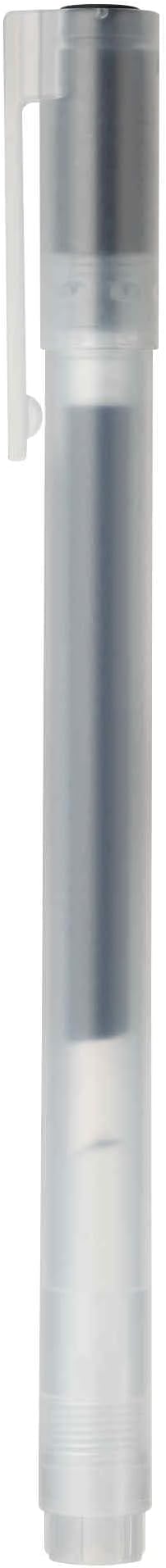 MUJI 02796815 Gel Ink Ballpoint Pen, Black, 5.5 x 0.4 inches (140 x 10 mm), Lead Diameter 0.5 mm, Cap Type