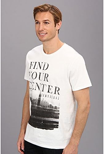 DKNY Jeans Men's Short Sleeve Center Crew Neck Tee