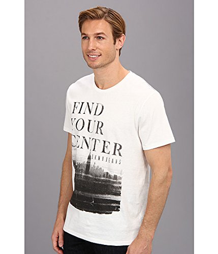 DKNY Jeans Men's Short Sleeve Center Crew Neck Tee