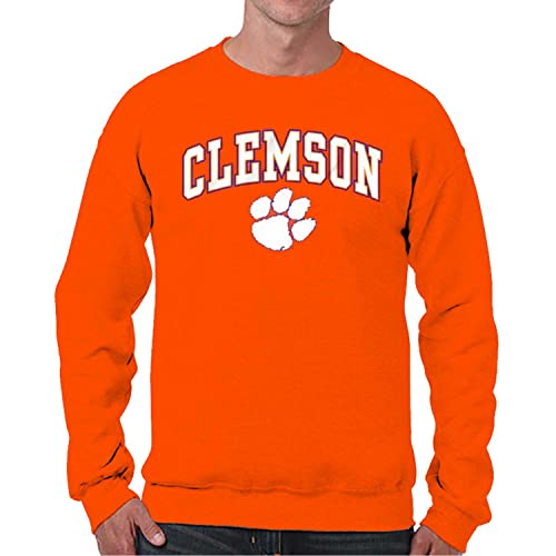 Image of NCAA College Sweatshirt Fleece Crewneck Pullover for Men and Women | Officially licensed NCAA college gameday crewneck pullover - 9 oz fleece lined sweatshirt with arch and logo design