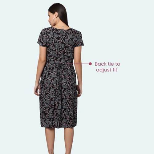 Image of Morph Maternity | Maternity Dresses for Women | Fits During Pregnancy & Post Pregnancy | Back Tie to Adjust