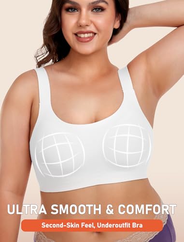Image of Gailife Womens Wireless Push Up Bras for Women No Underwire Seamless Full Coverage Supportive T Shirt Everyday Bras