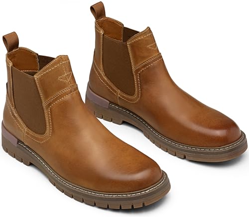 Image of Jousen Chelsea Boots Casual Slip On Ankle Waterproof Mens Boots