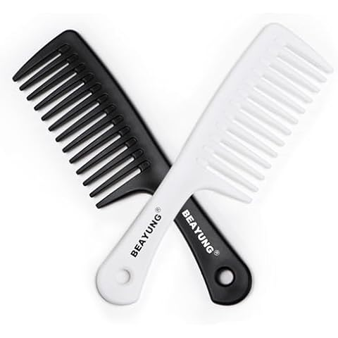 BEAYUNG Wide Tooth Comb Set Cover