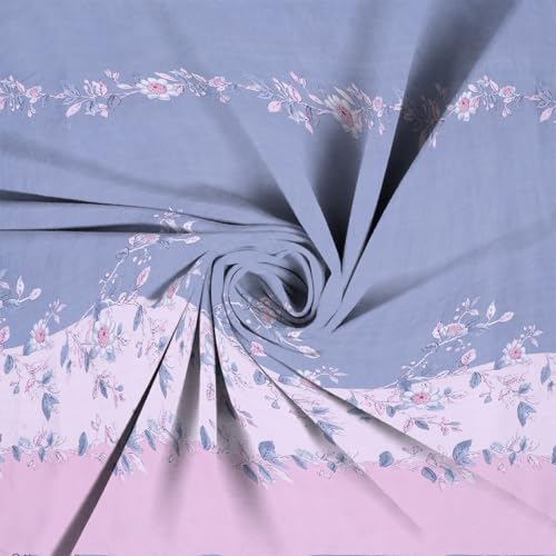 Image of la' amour Premium Cotton Elastic Fitted Bedsheets with 2 King Size Pillow Covers Double Bed with All Around Elastic Supersoft Size - 78X72+10 inches Light Grey Light Pink Abstract 200 tc - 220 tc