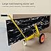 Stone Slab Handling Heavy Duty Self Hand Slab Dolly, Industrial Mobile Carrying Transportation Labor-Saving Tools, Load Capacity 400KG(Gray)