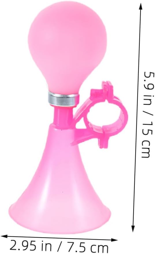 Toyvian 9pcs Bike Horn Set Small Air Horn Bicycle Bell for Boys Loud Sound Bike Accessories for Scooters and Silver Blue Pink