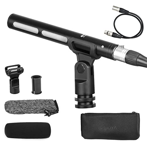Boya Escopeta Micrófono Xlr, Profesional Cardioide Mini Shotgun Condensador Micrófono Con 12-48 Phantom Power Para Grabación De Cámara De Vídeo Boya Escopeta Micrófono Xlr, Profesional Cardioide Mini Shotgun Condensador Micrófono Con 12-48 Phantom Power Para Grabación De Cámara De Vídeo