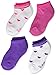 Hanes Girls' 4 Pack Classics Low Cut Scallop Socks, Assorted, Medium