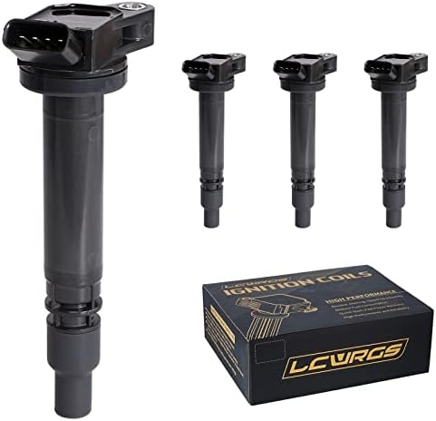 Set of 4 Ignition Coil Pack Fits for 2.5L 2.7L L4 2009 2010 2011 2012 2013 2014 2015 Toyota Highlander RAV4 Camry Avalon Sienna Scion tc ES300H 2.5 2.7 Replaces# UF507 C1596