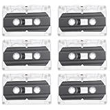 OSALADI Blank Cassette Tape 6 pcs Audio Recording Cassette Tapes Empty 30 Minute Recordable Audio for Speech Music Recording